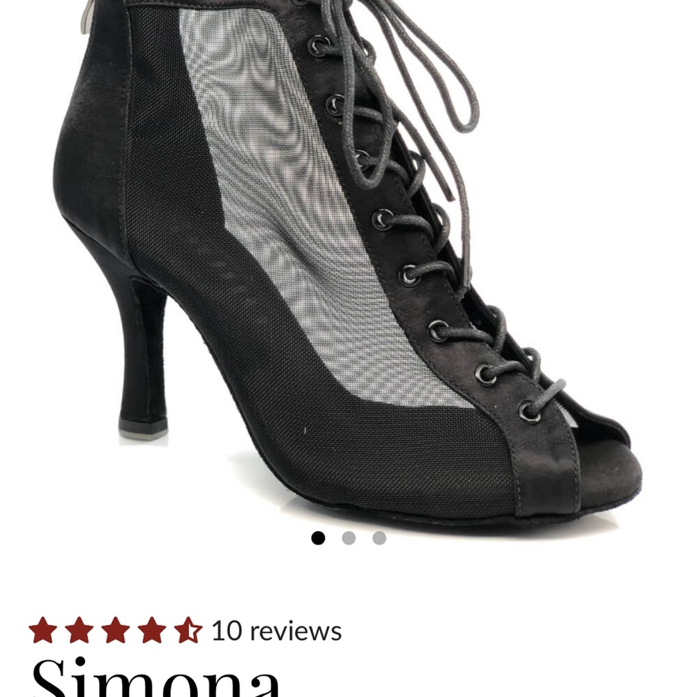 Black Lace-Up Heels